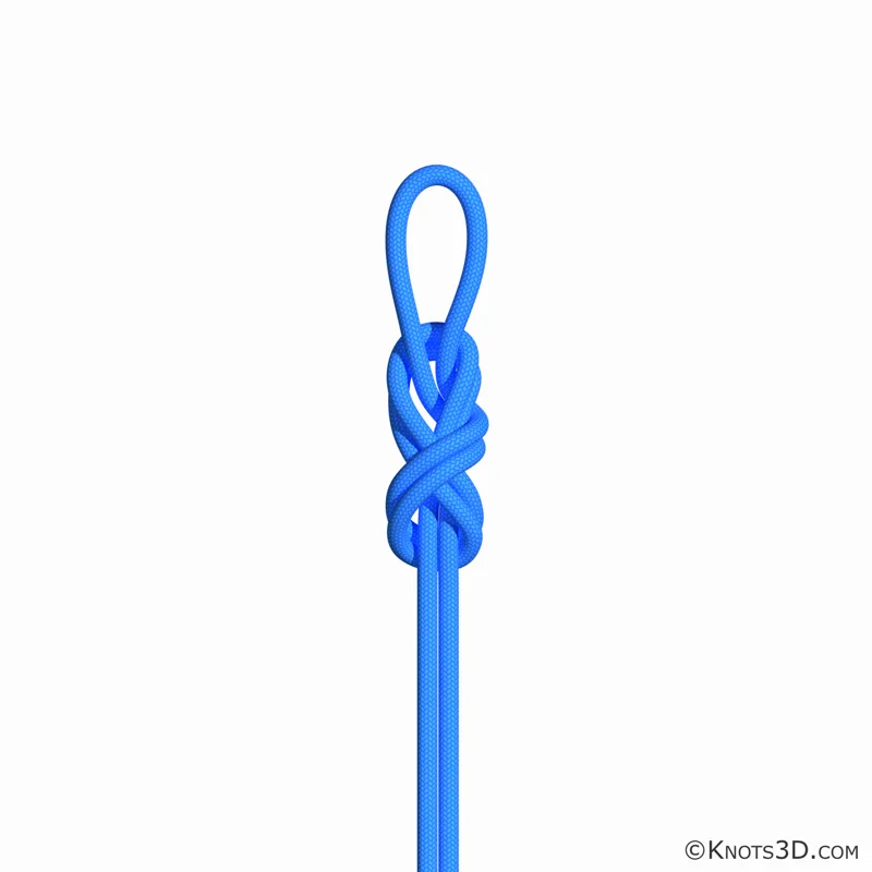 애니메이션: 9자 고리 매듭