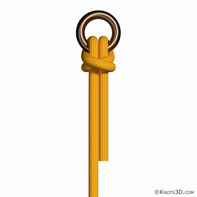 Animacja: Węzeł byczy (końcem)