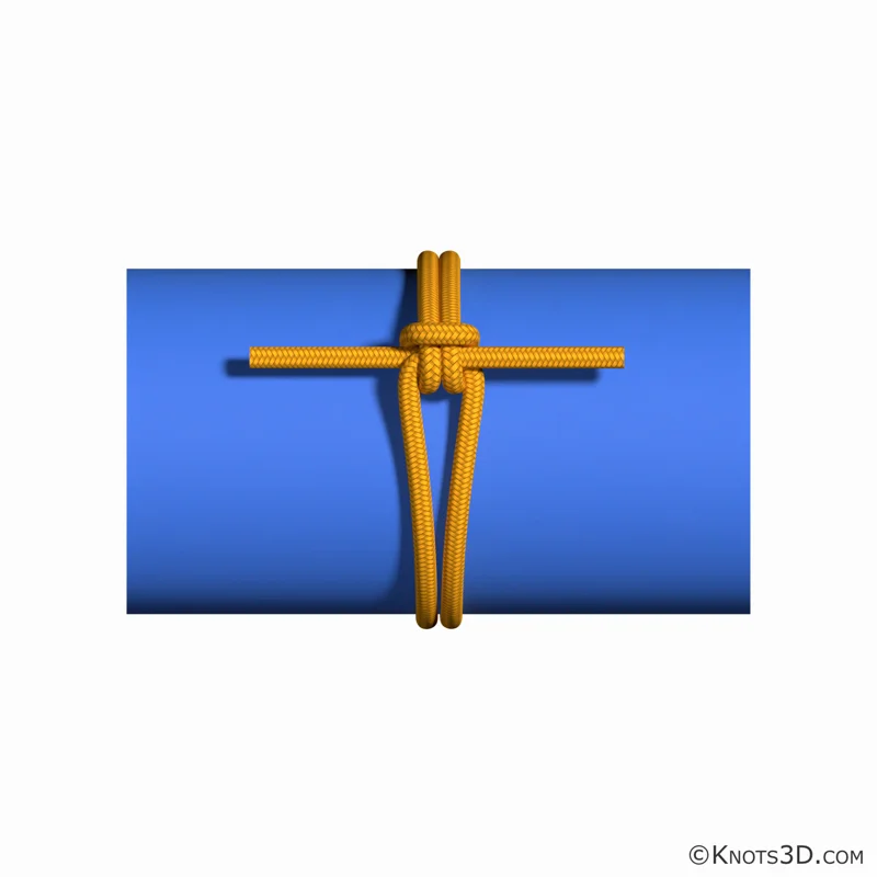 Анимация: Лесной стяжной узел