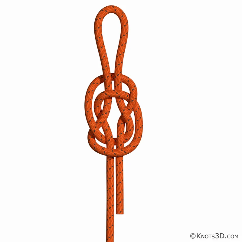 Animering: Engelsk säckknop (ände)