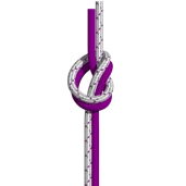 Platt överhandsknop